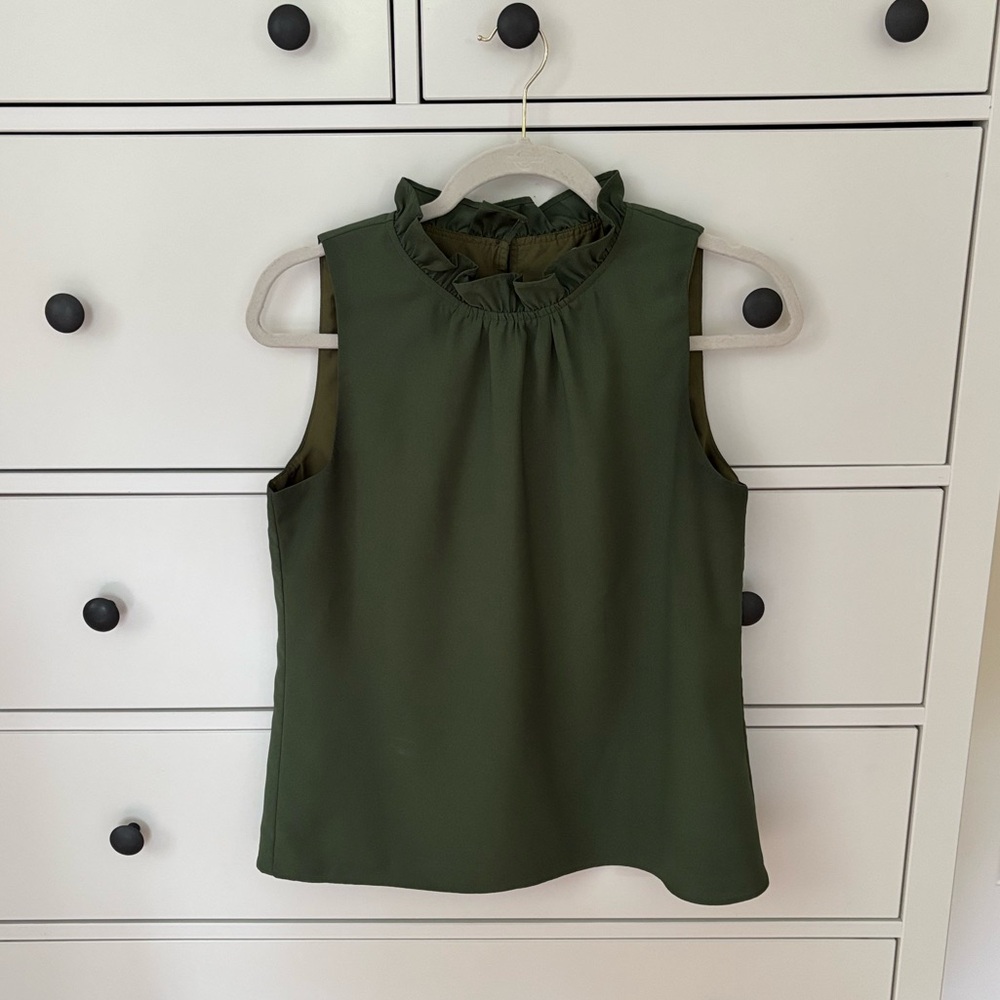 Olive green blouse